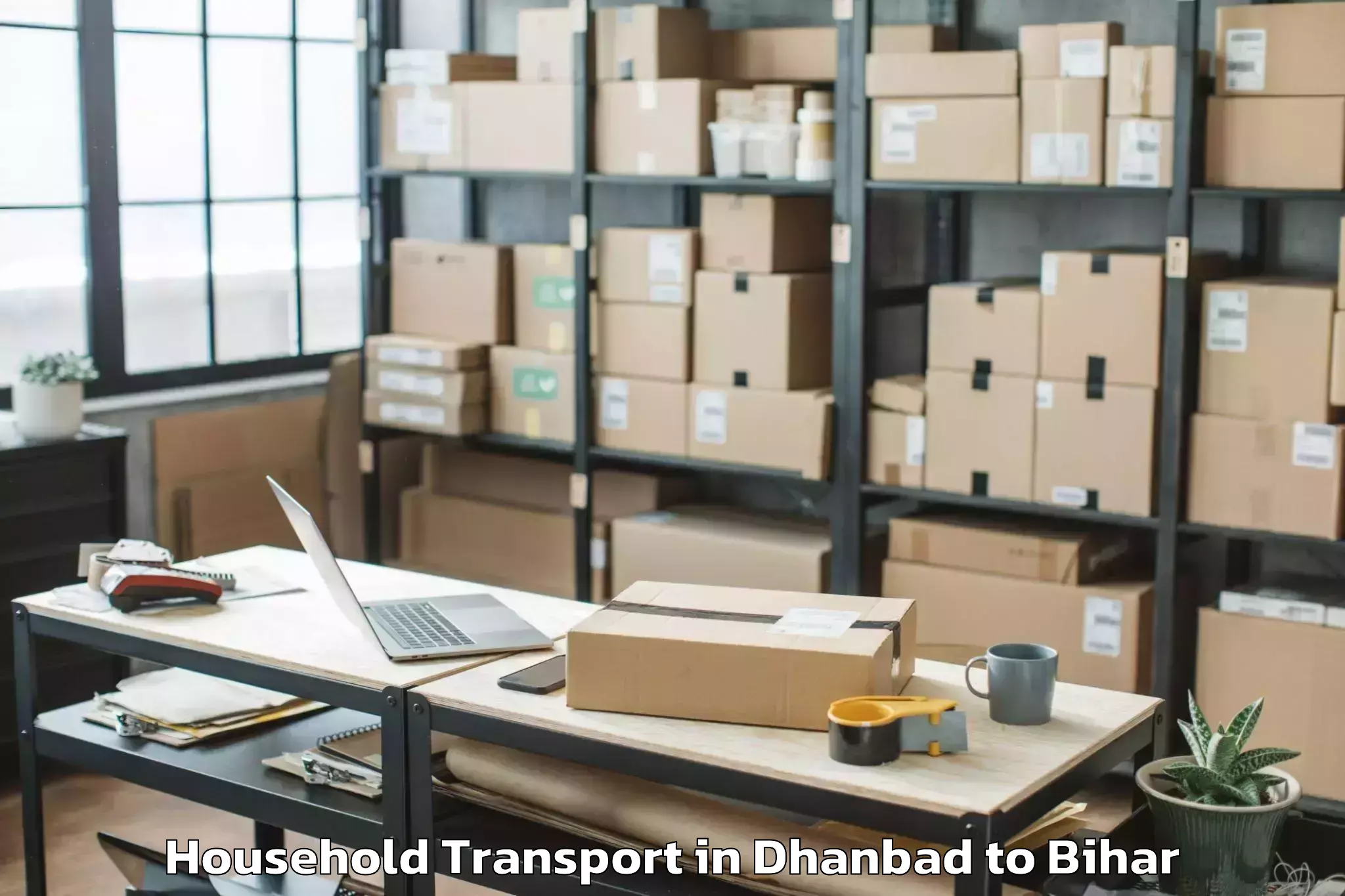 Professional Dhanbad to Bikramganj Household Transport